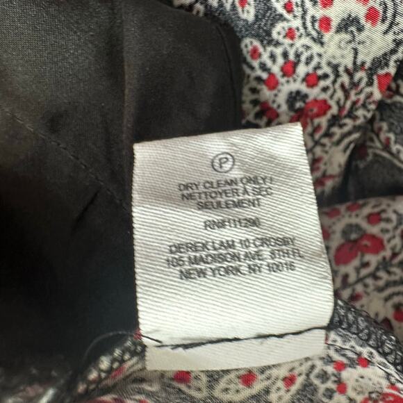 Derek Lam 10 Crosby 100% Silk Rocco Printed Dress Lightweight Floral Bell Sleeve - Picture 8 of 8